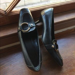 Coach Black pumps leather with buckle